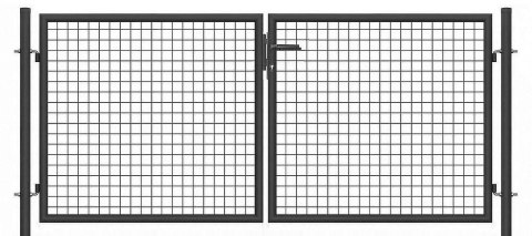 Brama ogrodowa SX 3,00 x 1,20 m - antracyt , zielona Brama ogrodowa SX 3,00 x 1,20 m - antracyt , zielona