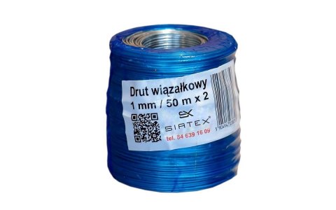 Drut wiązałkowy ocynkowany - 1 mm / 50 m x 2 Drut wiązałkowy ocynkowany - 1 mm / 50 m x 2