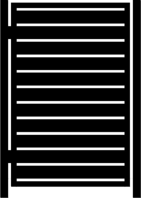 WALL 100 Pedestrian Gate – Galvanized & Powder-Coated WALL 100 Pedestrian Gate – Galvanized & Powder-Coated