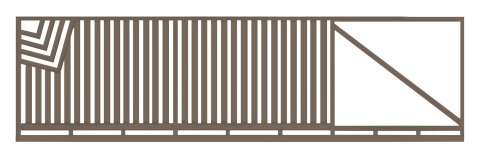 Brama przesuwna typ CLASSIC - 4,00 x 1,20 m Brama przesuwna typ CLASSIC - 4,00 x 1,20 m
