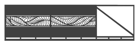 Brama przesuwna typ WALL - 4,00 x 1,20 m Brama przesuwna typ WALL - 4,00 x 1,20 m