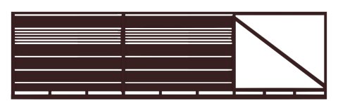 Brama przesuwna typ WALL MIX 200/20 - 4,00 x 1,70 m Brama przesuwna typ WALL MIX 200/20 - 4,00 x 1,70 m
