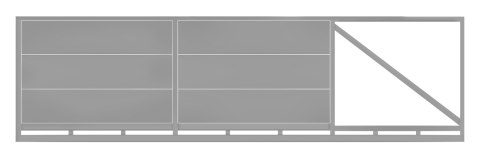 Brama przesuwna typ WALL SOLID - 4,00 x 1,70 m Brama przesuwna typ WALL SOLID - 4,00 x 1,70 m