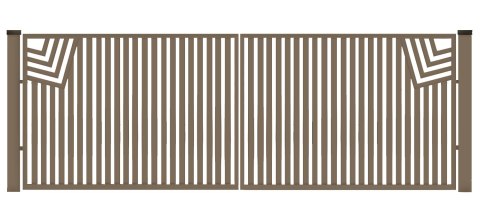 Brama typ CLASSIC - 4,00 x 1,25 m Brama typ CLASSIC - 4,00 x 1,25 m