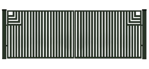 Brama typ CLASSIC A - 4,00 x 1,50 m Brama typ CLASSIC A - 4,00 x 1,50 m