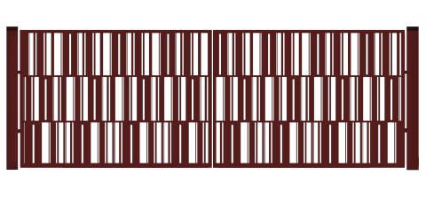 Brama typ MODERN - 4,00 x 1,25 m Brama typ MODERN - 4,00 x 1,25 m