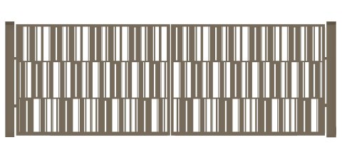 Brama typ MODERN - 4,00 x 1,75 m