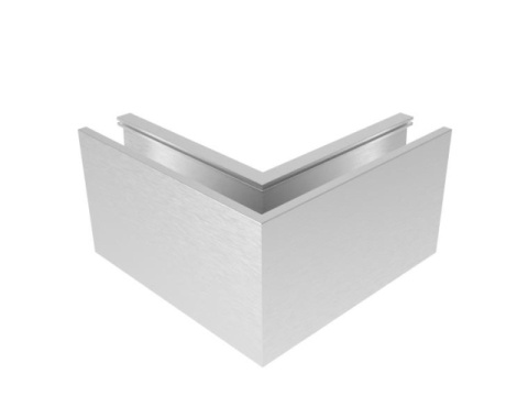 Easy Glass Channel Full Corner Profile 90 IN Easy Glass Channel Full Corner Profile 90 IN