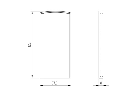 End Cap for Profile ECO Series Black End Cap for Profile ECO Series Black