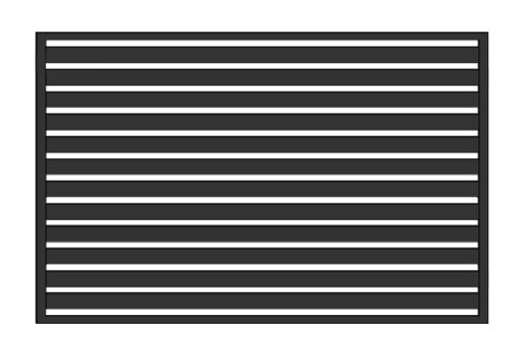 Przęsło WALL 80 - 2,50 m x 1,00 m - antracyt , brązowe , czarne , szare , zielone