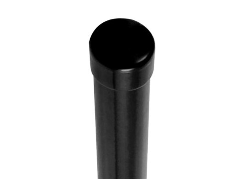 Fence Posts - Galvanized and Powder Coated in Black - Ø 42 mm, Height 200 cm