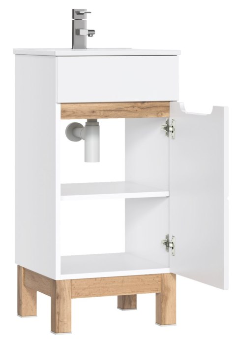 Bali White Vanity Cabinet - 40cm with Single Door Bali White Vanity Cabinet - 40cm with Single Door