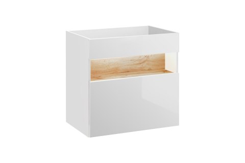 Bahama White Vanity Cabinet - 60cm with Single Drawer