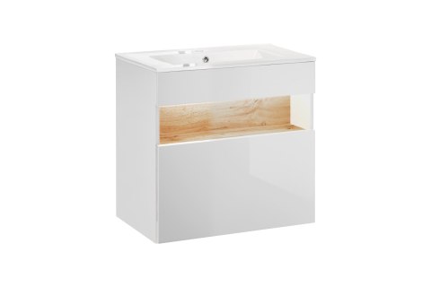 Bahama White Vanity Cabinet - 60cm with Single Drawer