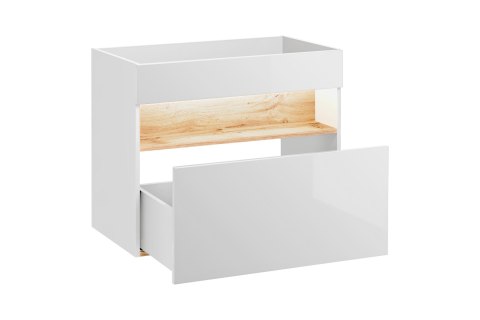 Bahama White Vanity Cabinet - 80cm with Single Drawer Bahama White Vanity Cabinet - 80cm with Single Drawer