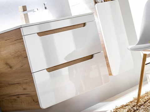Aruba Tall Storage Cabinet - 35cm with Two Doors