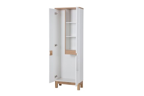 Bali White Tall Cabinet - 60cm with Three Doors