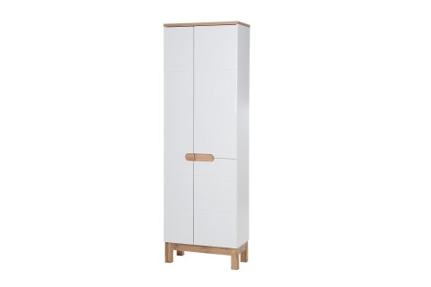 Bali White Tall Cabinet - 60cm with Three Doors