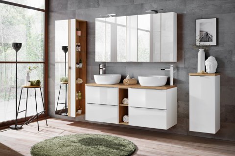 Capri White Wall Cabinet - 20cm with Single Door Capri White Wall Cabinet - 20cm with Single Door