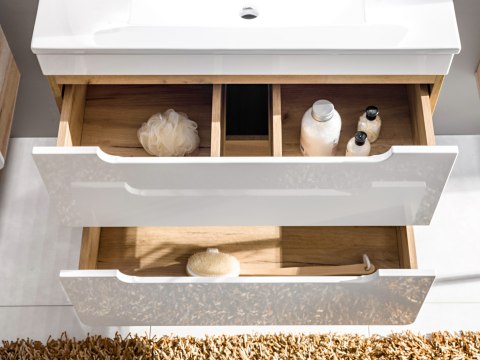 Aruba White Side Cabinet - 35cm with Single Door