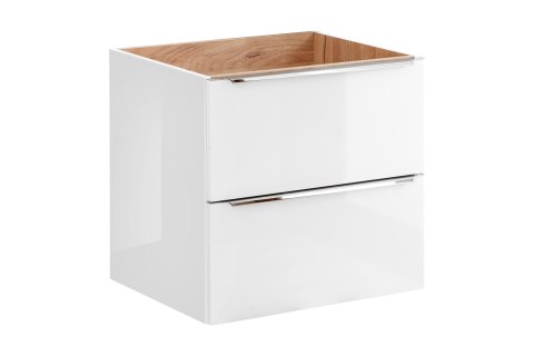 Capri White Vanity Cabinet - 60cm with Two Drawers