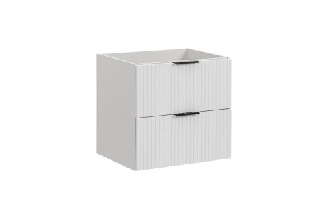 Adel White Vanity Cabinet - 60cm with Two Drawers