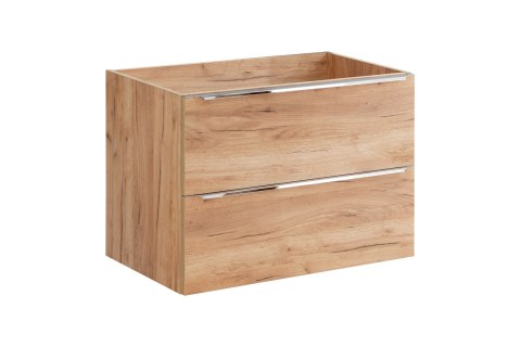Capri Oak Vanity Cabinet - 80cm with Two Drawers