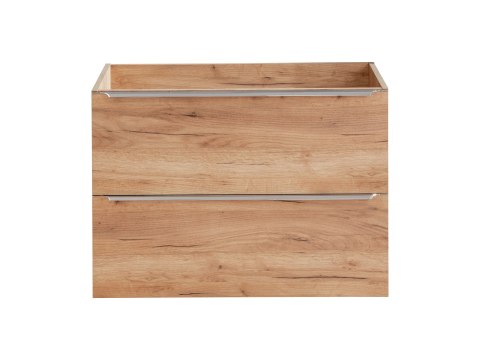 Capri Oak Vanity Cabinet - 80cm with Two Drawers