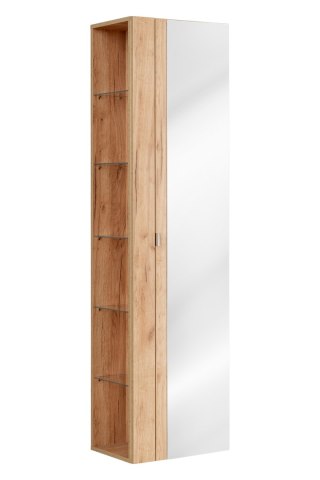 Capri Oak Tall Cabinet - 45cm with Single Door