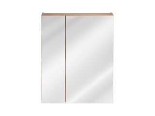Capri Oak Mirror Cabinet - 60cm with Two Doors