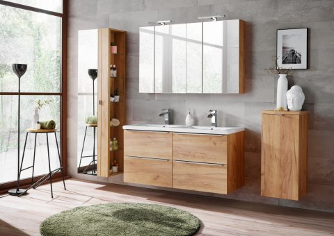 Capri Oak Mirror Cabinet - 60cm with Two Doors Capri Oak Mirror Cabinet - 60cm with Two Doors