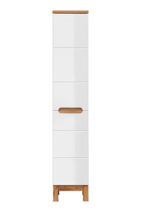 Bali White Tall Cabinet - 35cm with Two Doors