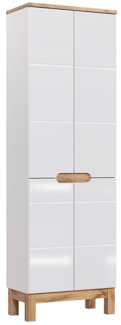 Bali White Tall Cabinet - 60cm with Four Doors Bali White Tall Cabinet - 60cm with Four Doors