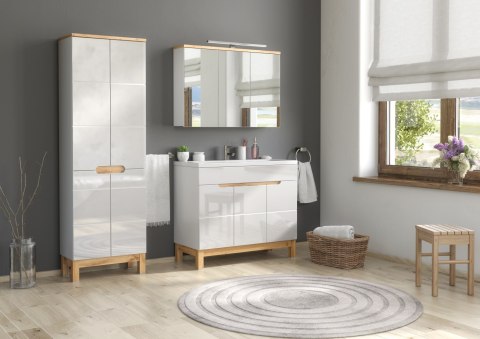 Bali White Tall Cabinet - 60cm with Four Doors Bali White Tall Cabinet - 60cm with Four Doors