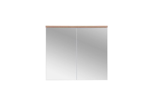Bali White Mirror Cabinet - 80cm with Two Doors
