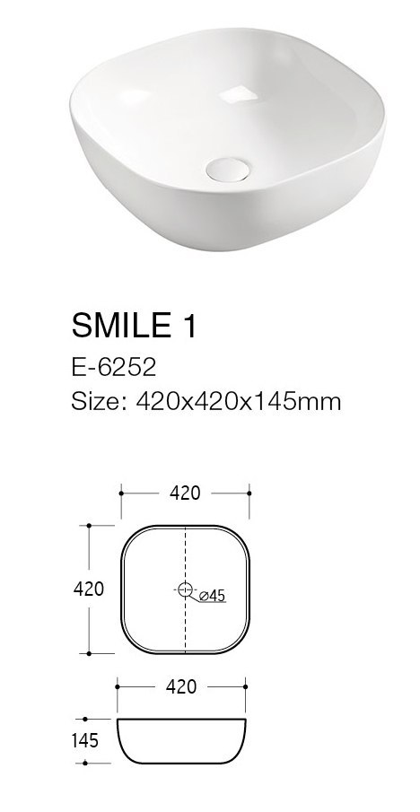 Zestaw meblowy 80cm z blatem, umywalką nablatową Smile, szafką wysoką i lustrem LED Zestaw meblowy 80cm z blatem, umywalką nablatową Smile, szafką wysoką i lustrem LED