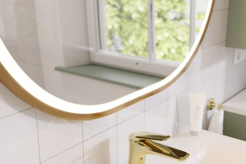 Lustro LED w ramie
