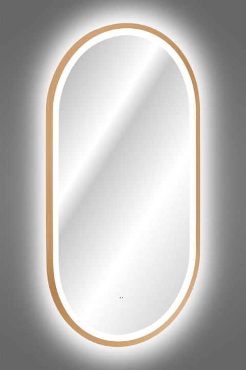 Lustro LED w ramie
