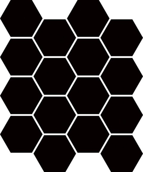 UNIWERSALNA MOZAIKA PRASOWANA NERO PARADYZ HEXAGON 22X25,5 UNIWERSALNA MOZAIKA PRASOWANA NERO PARADYZ HEXAGON 22X25,5