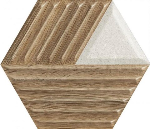 WOODSKIN MIX HEKSAGON STRUKTURA C SCIANA 19,8X17,1 WOODSKIN MIX HEKSAGON STRUKTURA C SCIANA 19,8X17,1