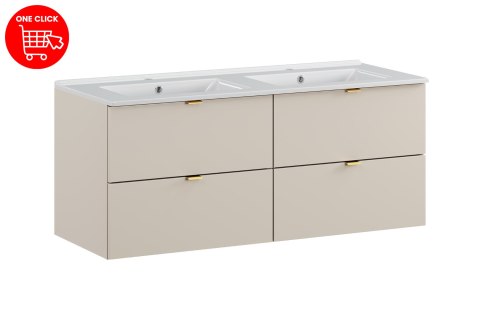 Dalia Cashmere 120cm Vanity Set with Lava Built-in Washbasin Dalia Cashmere 120cm Vanity Set with Lava Built-in Washbasin