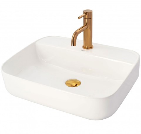 Basin Tap Lungo Rose Gold Low