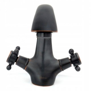 Basin Tap Retro Black Brushed Low-Height