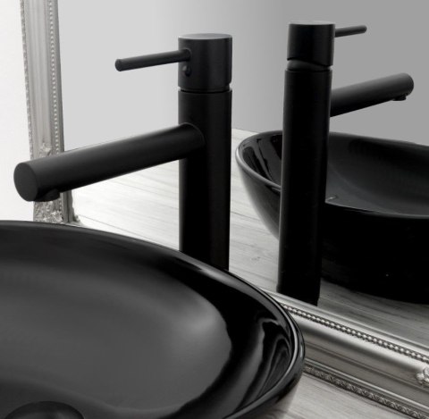 Basin Tap Tess Black Tall