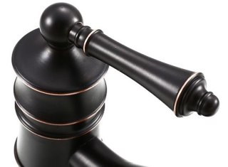Basin Tap Vintage Black Brushed Short