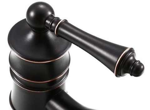 Basin Tap Vintage Black Brushed Short