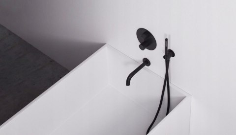 Bath Mixer Concealed Lungo Black + BOX