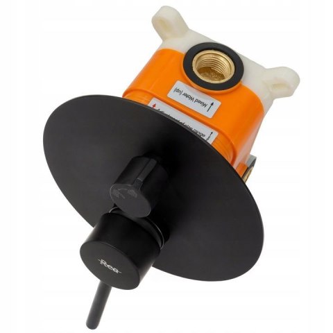 Bath Mixer Concealed Lungo Black + BOX