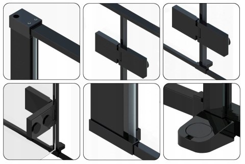 Shower Door Fargo Black 110 Shower Door Fargo Black 110