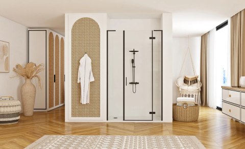 Shower Door Hugo Black 80